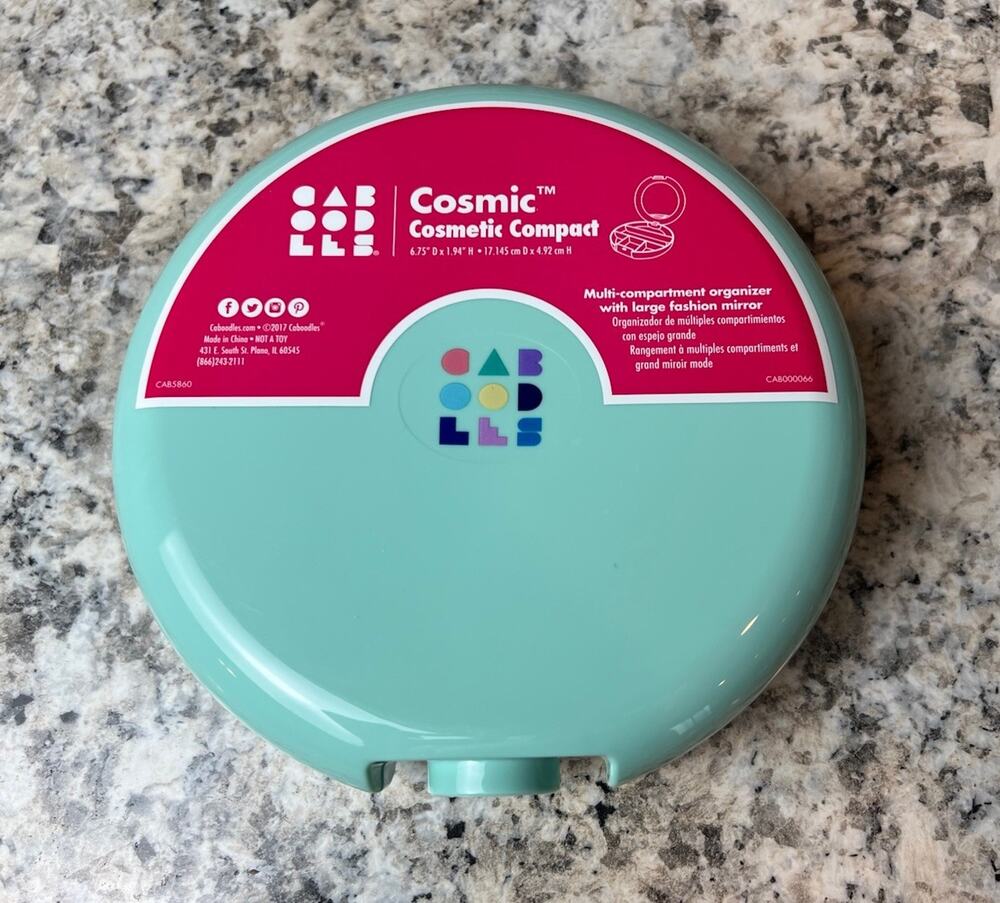 Vtg NEW Caboodles Cosmic Cosmetic Mirror Compact Makeup Jewelry Organizer